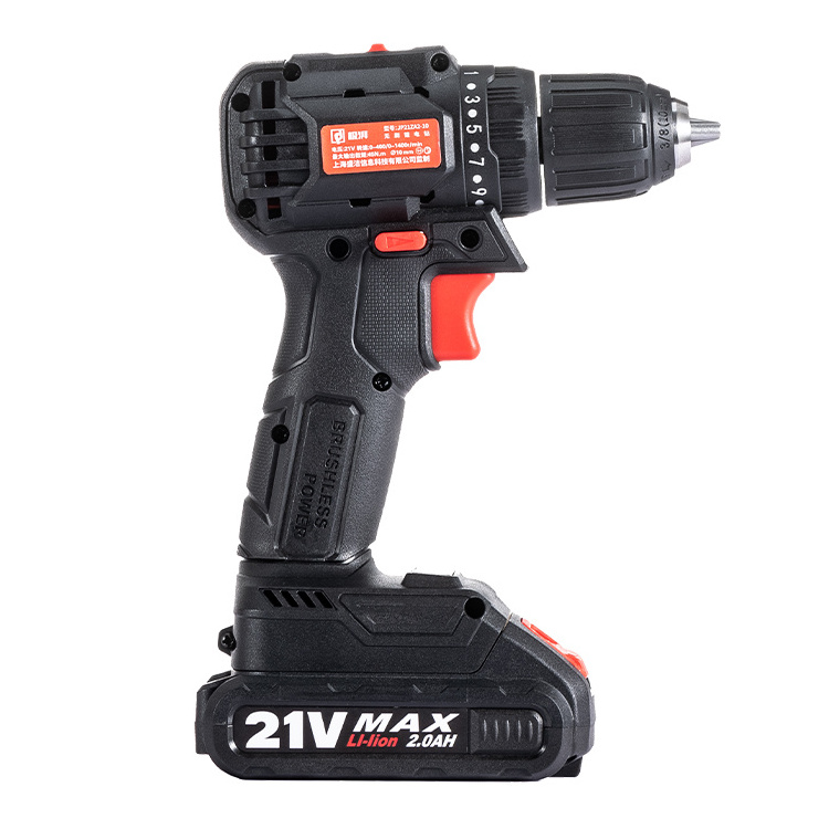 JP21 21V 3.0AH Two Speed High Drilling Performance Electric Lightweight Powerful Cordless Drill with Battery for Decoration