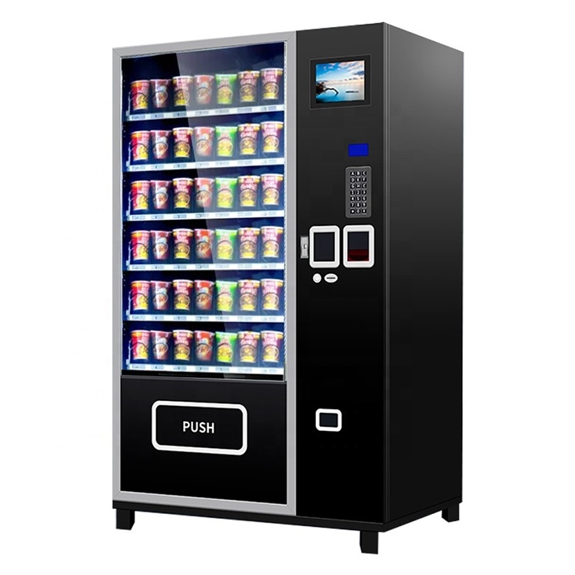 Mobile Payment Cup Noodle Vending Machine Self-Service Coocking Ramen Hot Water Soups Noodles Cup Noodle Vending Machine