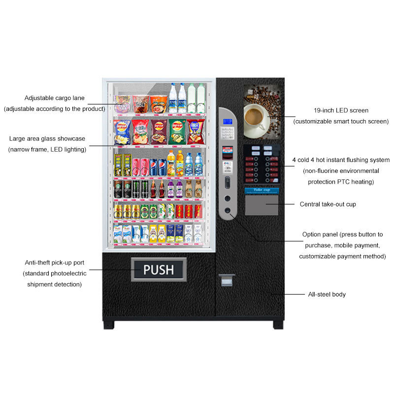 Mini Table Top Self Service Smart Capsule Hot And Cold Tea Coffee Juice Coffee Vending Machine Ice Kiosk