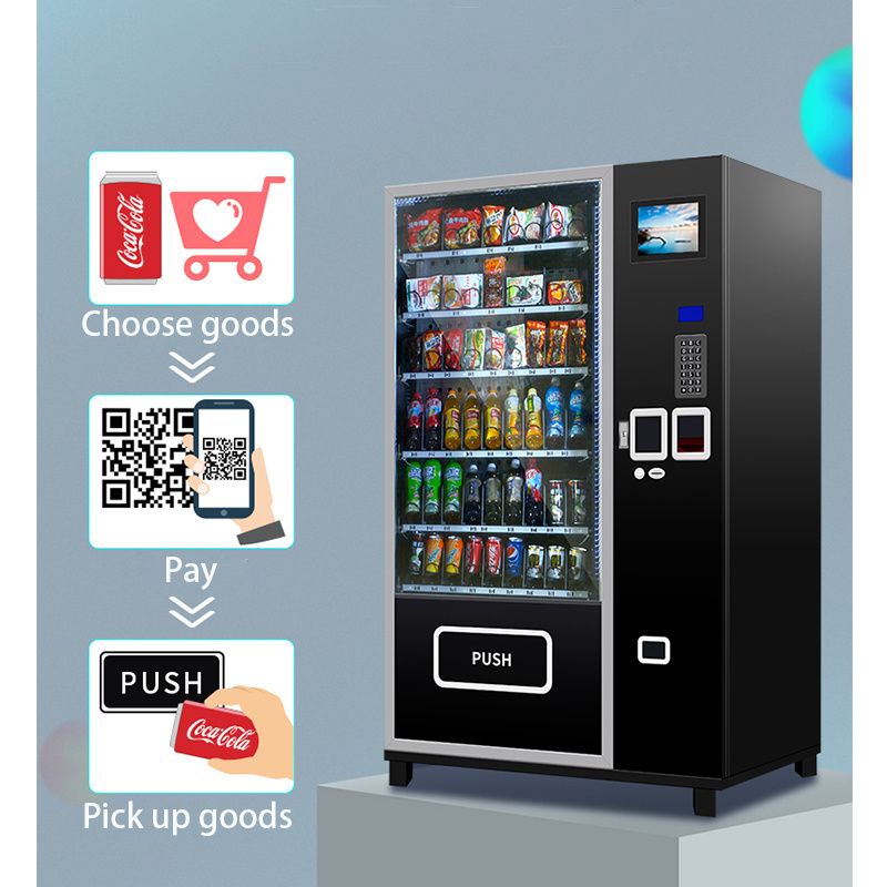 foods and drinks combo vending machine japanese vending machines/snack vending machine/vending machine for foods and drinks