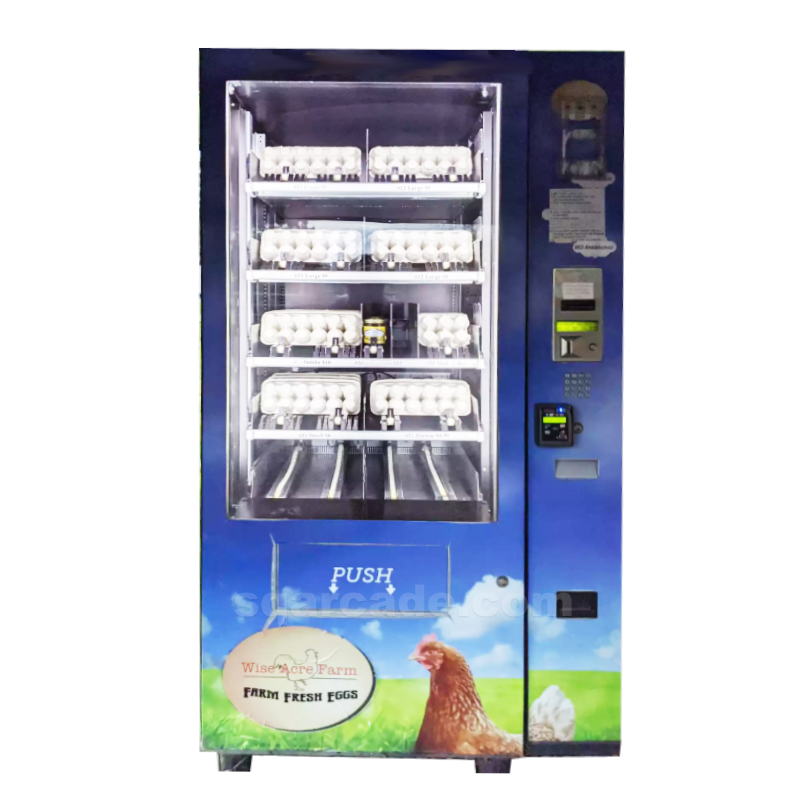 Customized cold food egg vending machine fruit vending machine for Farm Owners Refrigerated Touch Chicken Egg Smart Locker