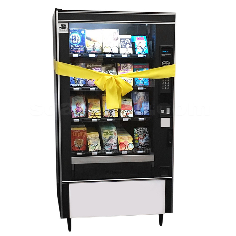 Support customization 24 Hours Self Sell Automatic Newspaper Library pen pencil note A Brief History of Book Vending Machines