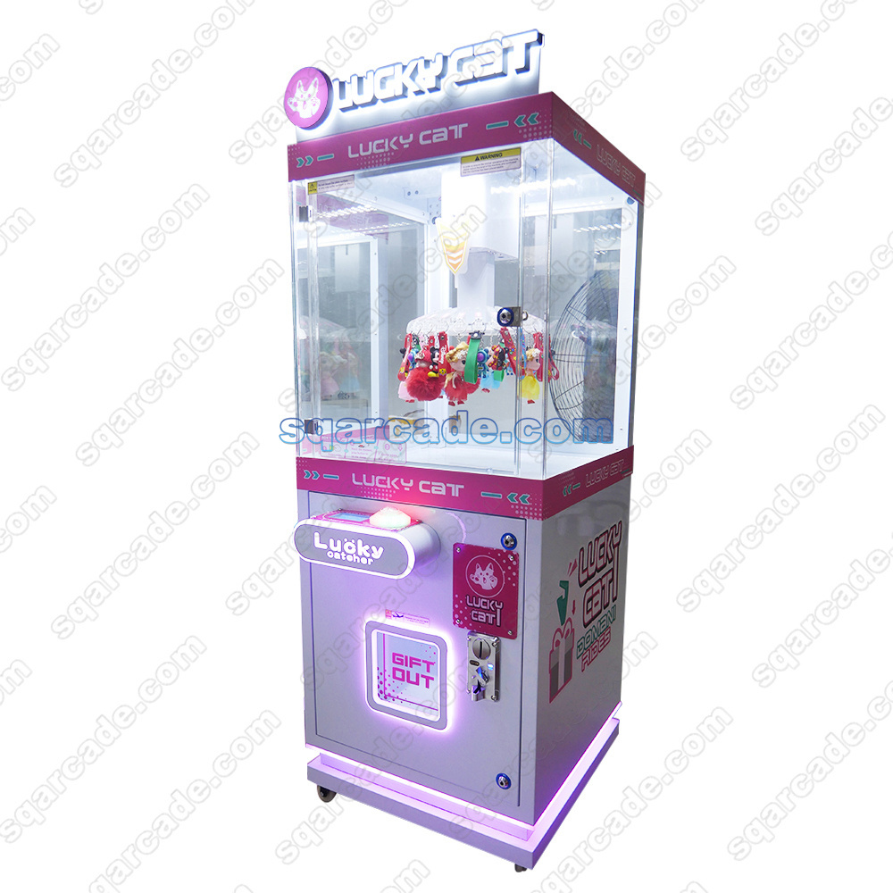 Top Quality Earn Money Coin Operated lucky catcher Clip Prize Game Machine Clamp Gift Game Machine Claw Machine