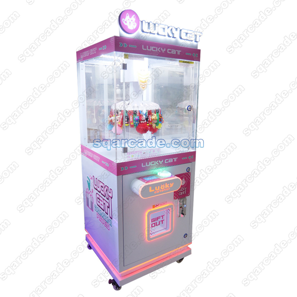 Top Quality Earn Money Coin Operated lucky catcher Clip Prize Game Machine Clamp Gift Game Machine Claw Machine