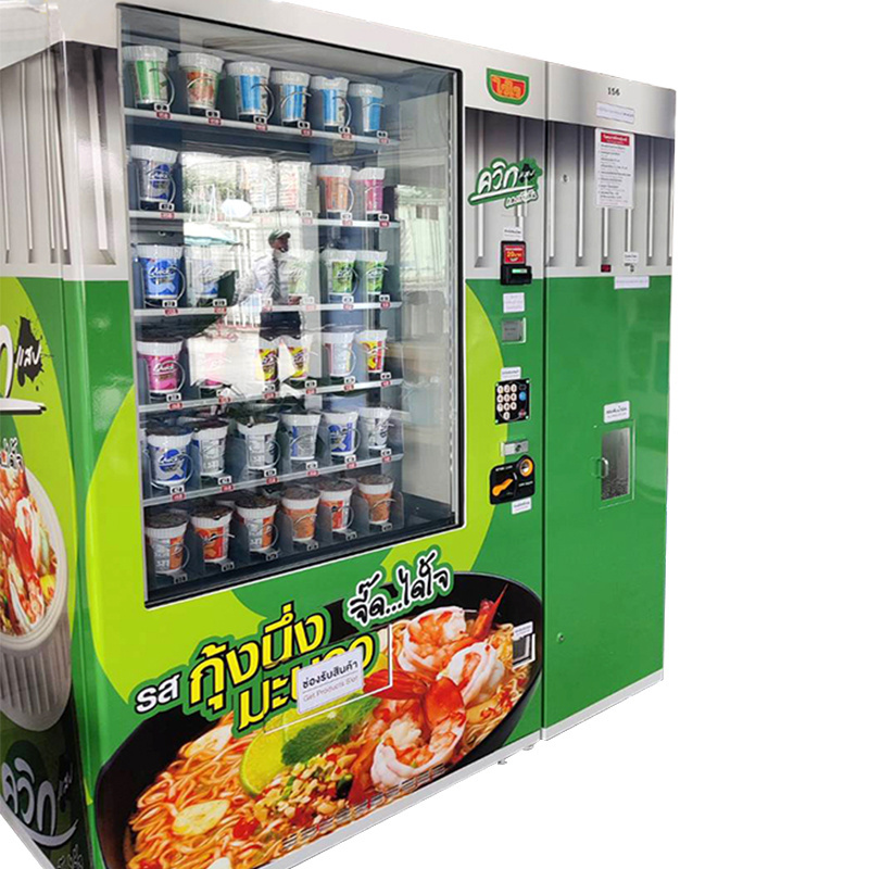 Coin Operated Noodle Vending Machine Water Dispenser Automatic Instant Ramen Pot Hot Cup Noodle Vending Machine