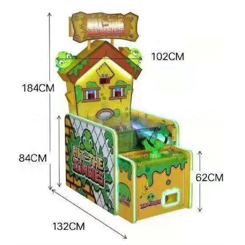 Coin Operated kids games 1 players super cannon ball monster park shooting ball arcade game redemption game machine