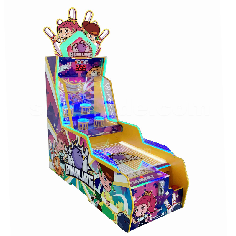 New Indoor Coin Operated Mini Bowling Arcade Video Game Machine Bowling Big Dunk single Bowling Arcade Game machine