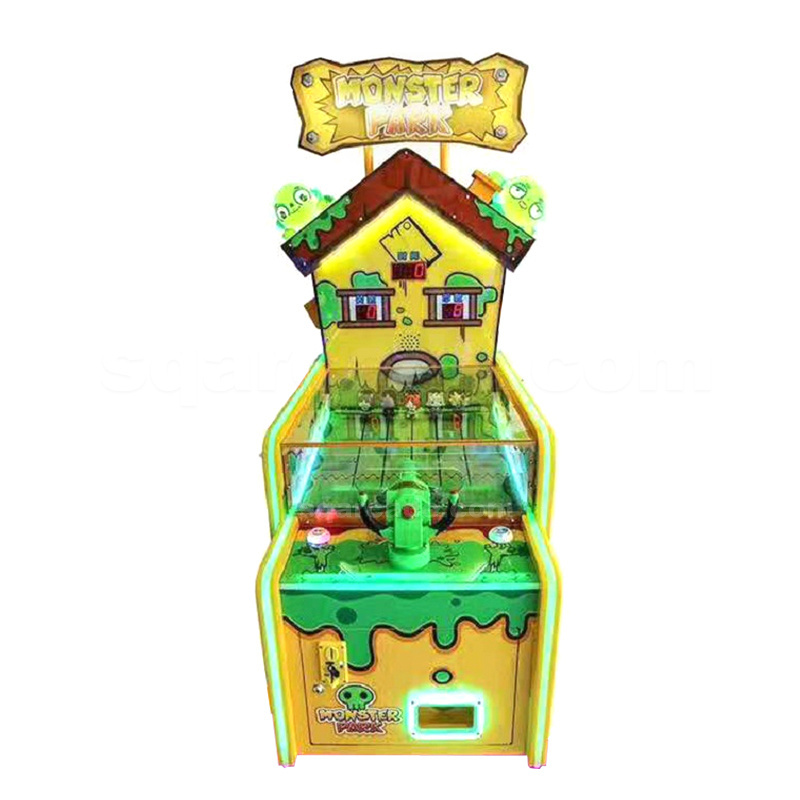 Coin Operated kids games 1 players super cannon ball monster park shooting ball arcade game redemption game machine