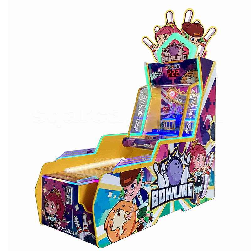 New Indoor Coin Operated Mini Bowling Arcade Video Game Machine Bowling Big Dunk single Bowling Arcade Game machine