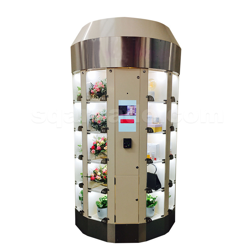 New Fresh Flower Vending Machine with Coin Operant Cash Pay High Quality Humidity and Temperature Controlled Vending Machine