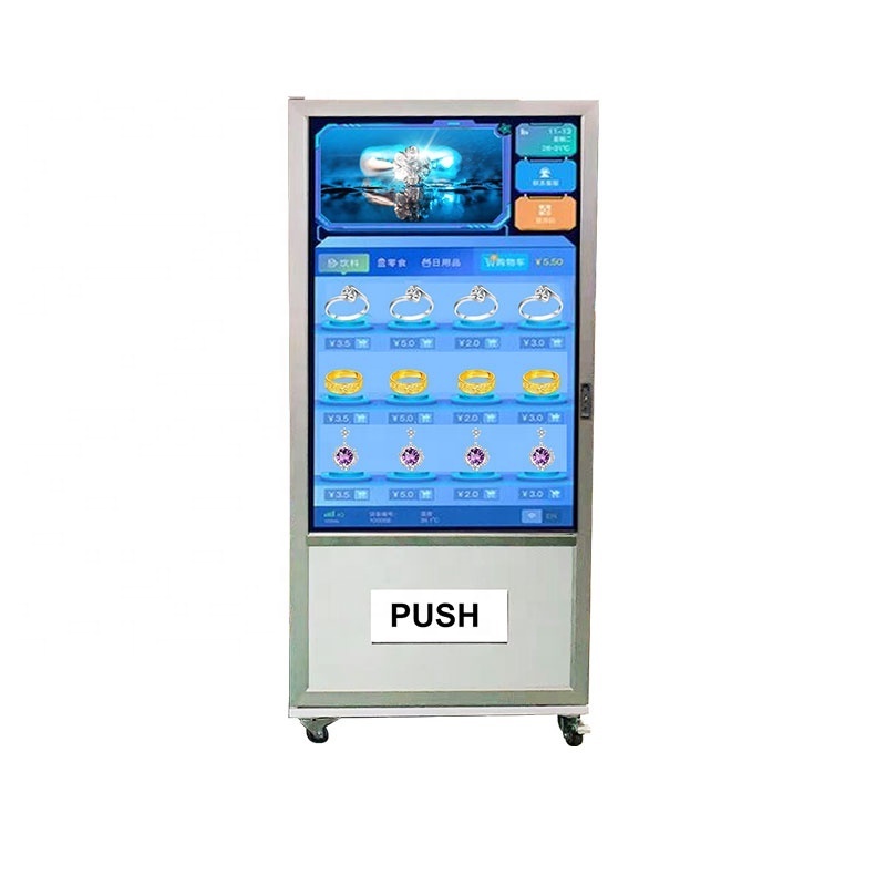 Jewelry Vending Machine Anti-Theft Touch Screen 24 Hours Unmanned Self Store Jewelry Vending Machine For Sale