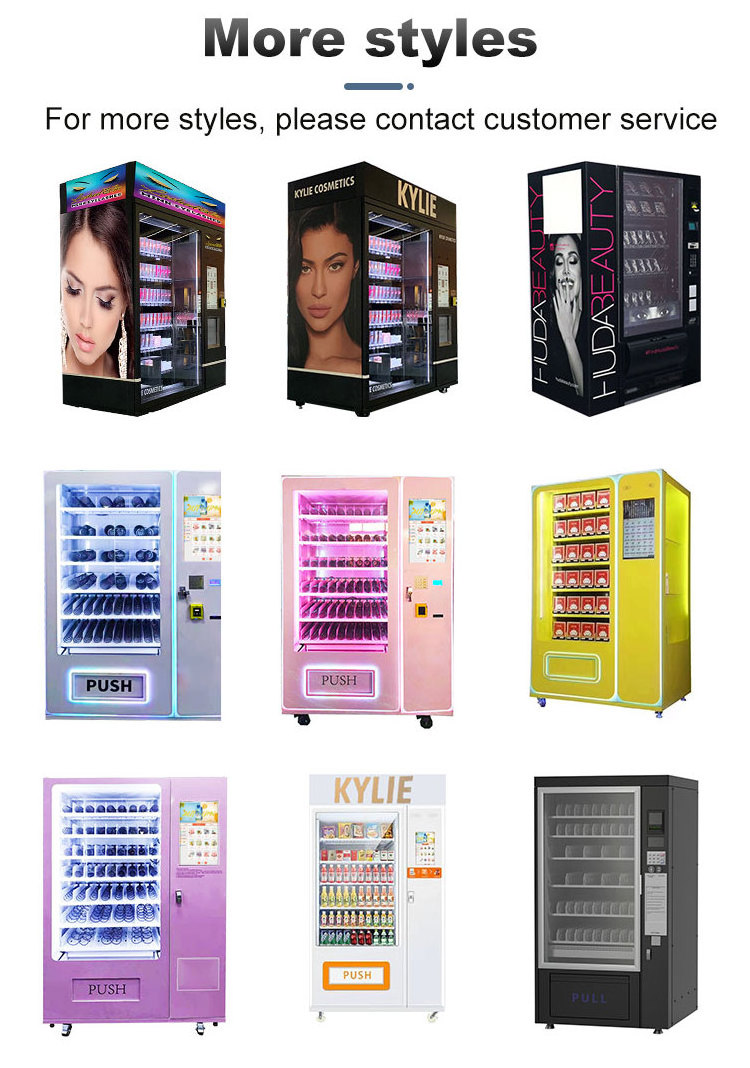 Newest design smart vending machines sale, eyelashes, hair, nail art vending machine