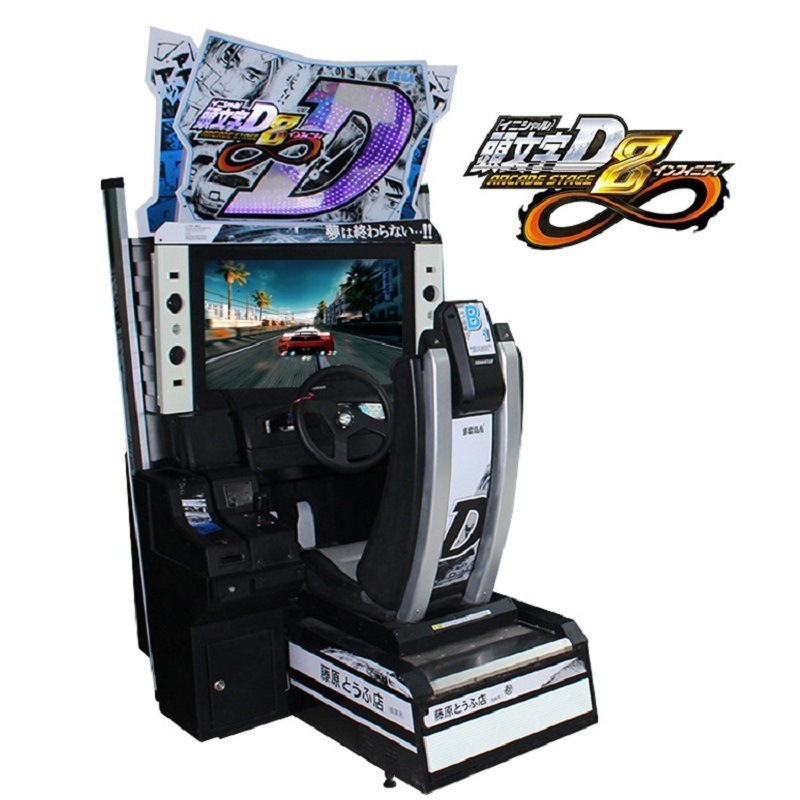 95% New Hotselling Coin Operated initial D racing game Car Racing Arcade Simulator Video Game Machine For Sale