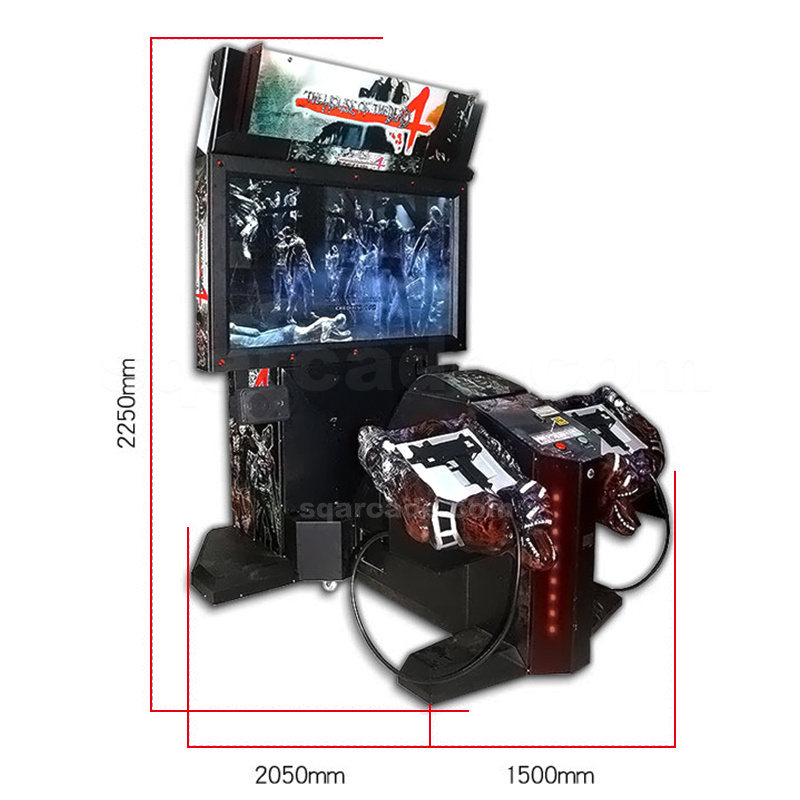 Hotselling The House Of Ghost house Dead 4 Coin Operated Arcade Gun Shooting Video Simulator Game Machine For Sale