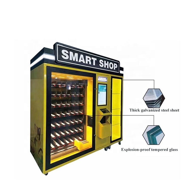 2021 business automatic self alcohol vending machine drink beauty cosmetic vending machine with elevator