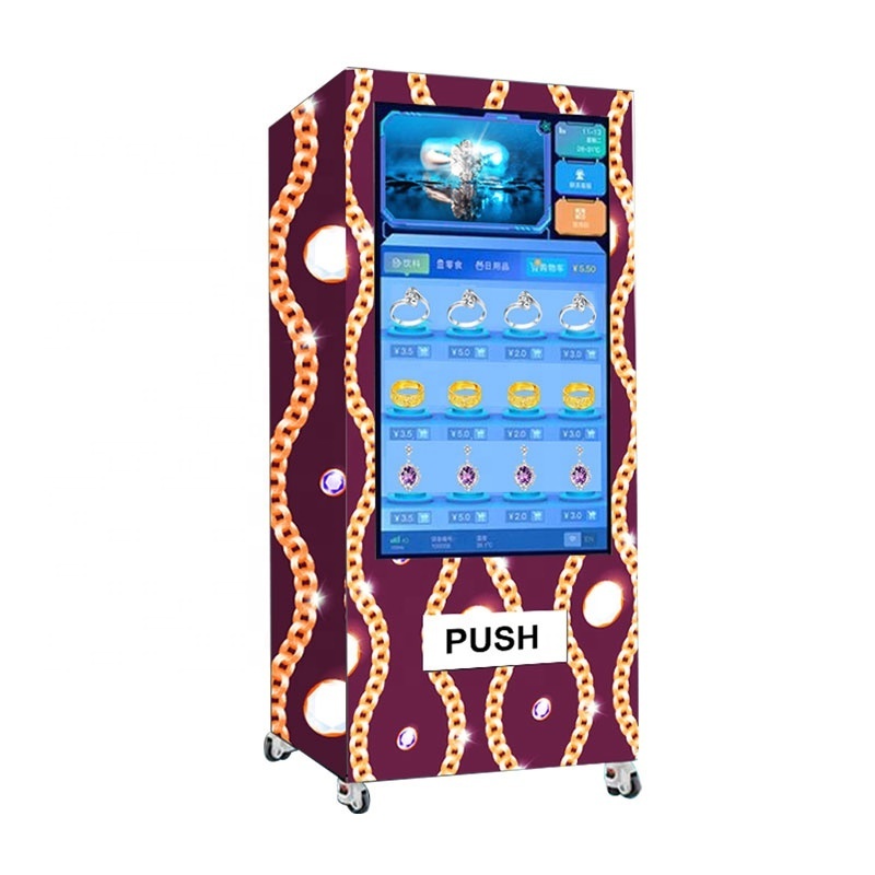 Jewelry Vending Machine Anti-Theft Touch Screen 24 Hours Unmanned Self Store Jewelry Vending Machine For Sale