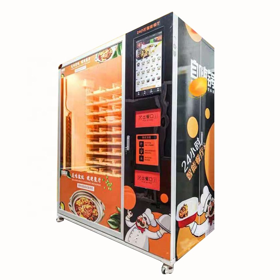 Japanese Street Baking Pizza Vending Machines Promotion List Enjoy Great Profit Cost Price Cone Pizza Vending Machines For Sale