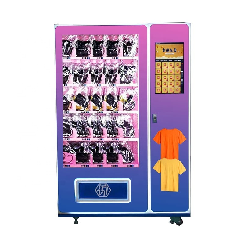 Factory wholesale price custom vending machine sale clothes, underwear/T shirt vending machine