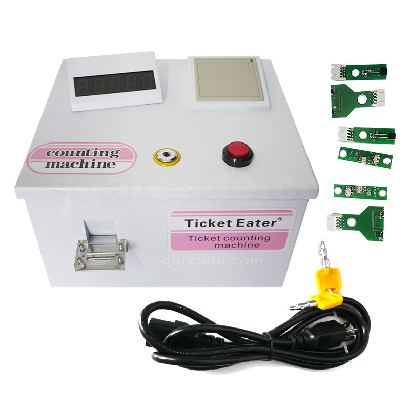 Coin Operated Receipt Print Redemption Lottery Ticket Eater Count Machine YM168 Ticket Counting Machine For Arcade Game Center