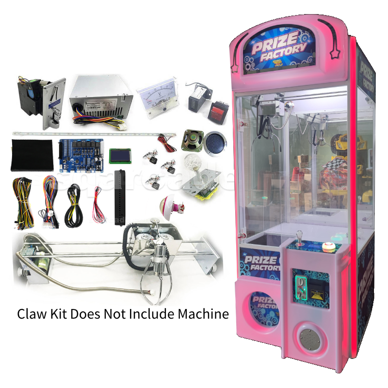 Coin Operated Lcd Screen Crane Human Claw Machine Diy Parts Full Set Arcade Prize Grabber Toys For Kids Mini Claw Machine Kit