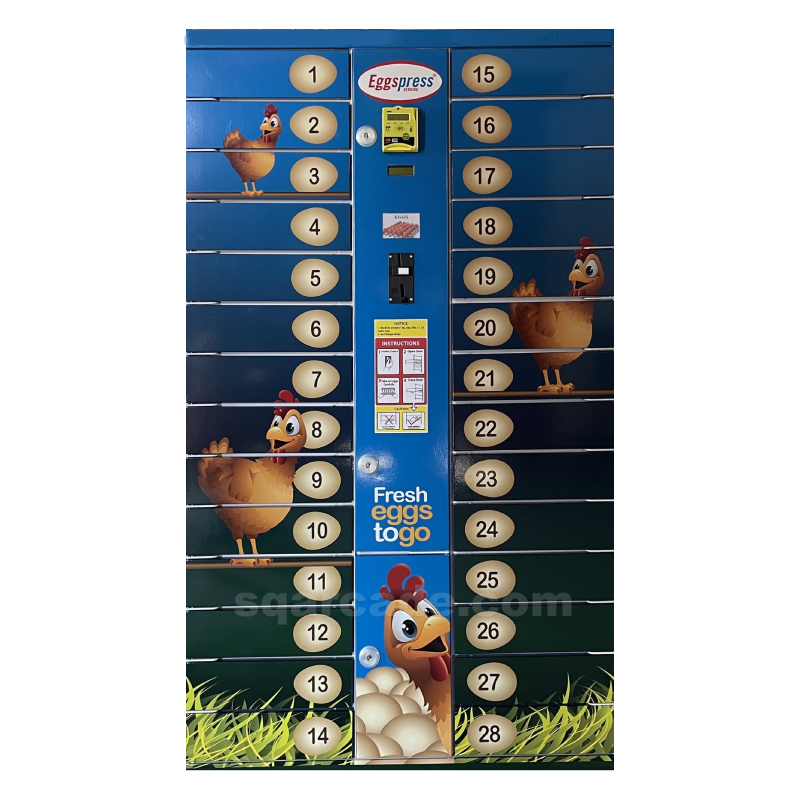 Customized cold food egg vending machine fruit vending machine for Farm Owners Refrigerated Touch Chicken Egg Smart Locker