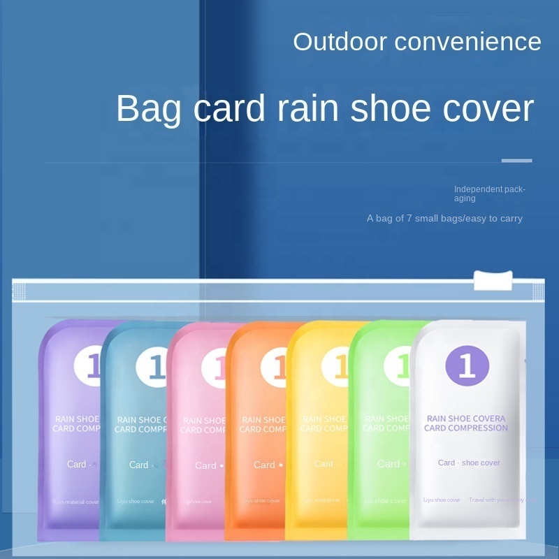 Lightweight Outdoor Travel Camping Boots Men's Disposable Card Shoe Cover Silicone Sole Anti-Slip Waterproof