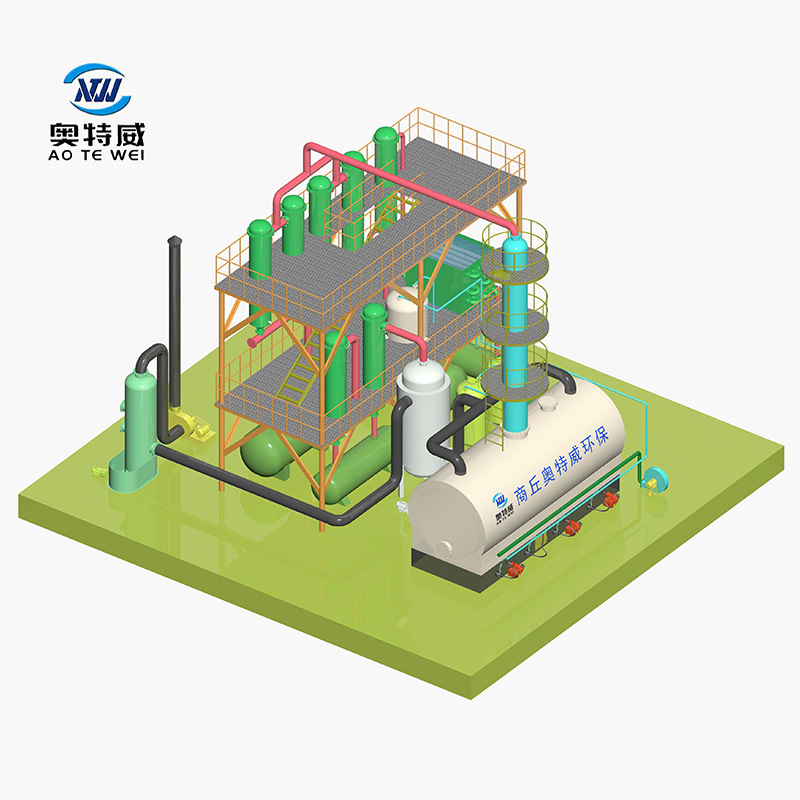 Efficient Pyrolysis Oil Distillation Of Used Engine Oil To Diesel Equipment Mobile Model From Mingjie Group