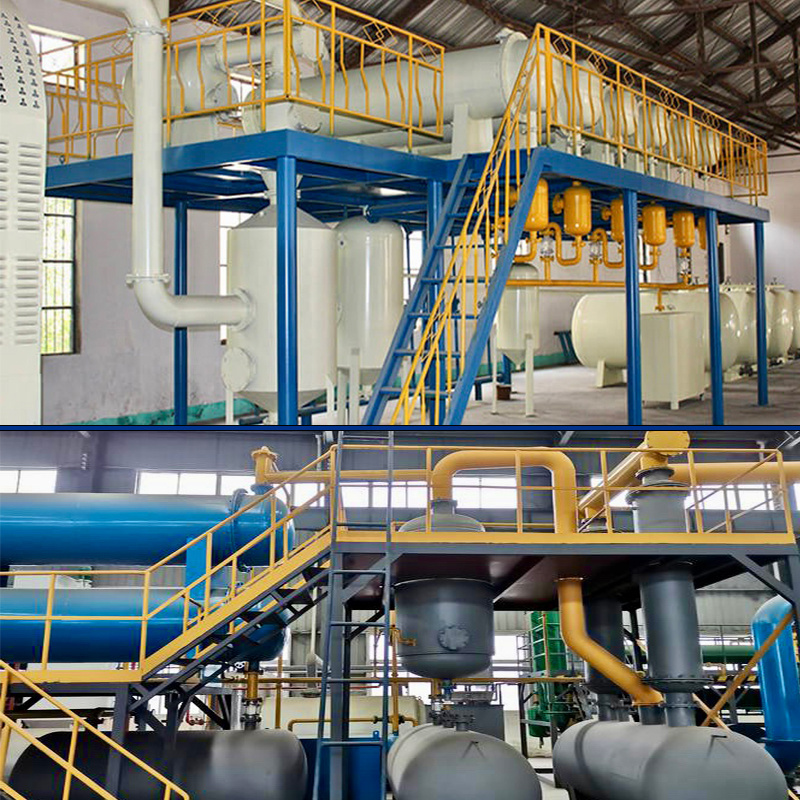 Highly Productive 100-600 Liters Per Day Used Motor Oil Pyrolysis Oil Waste Engine Oil To Diesel Refinery Plant