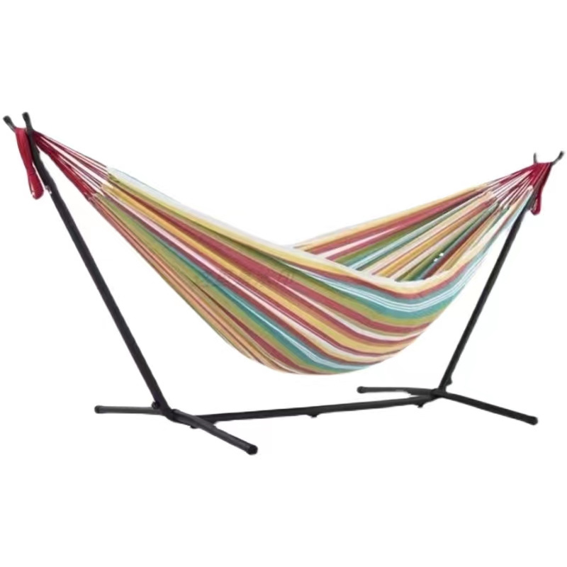 Polyester Portable Steel Portable Hammock swing chair stand with Stand for Outdoor Use