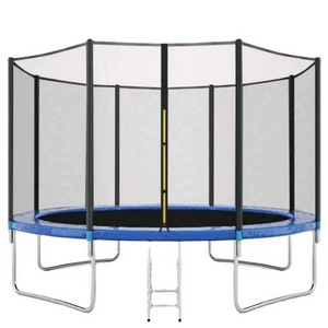 Kids Garden Round Large Trampoline With Enclosure Net Commercial Easy To Assemble With Safety Cover