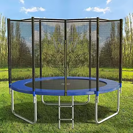 6/8/10/12/14/16/18FT Jumping bungee Trampoline Outdoor Trampoline for Kids and Adults with Safety Net and Spring Padding