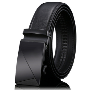 Wholesale Luxury Brand Men Buckle Belt Genuine Cow Leather Belt For Men Real Western Leather Belts With Laser Logo