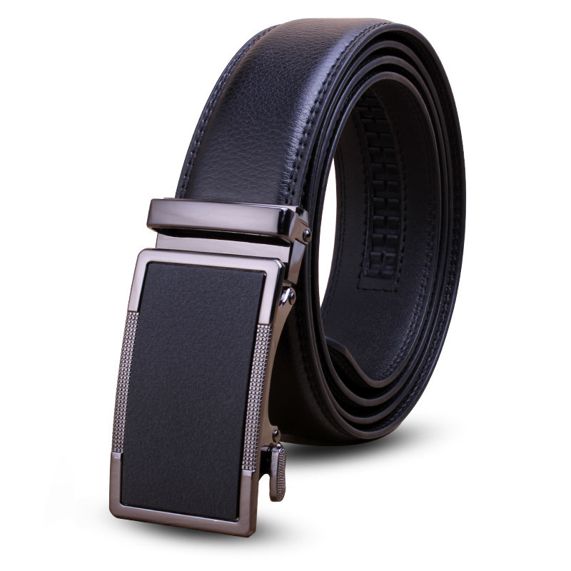 Wholesale Luxury Brand Men Buckle Belt Genuine Cow Leather Belt For Men Real Western Leather Belts With Laser Logo