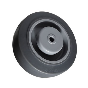 100 125mm Blue Thermoplastic Rubber Wheel for Industrial Caster 80kg Load Swivel TPR Wheels 4 5 inch for dollies