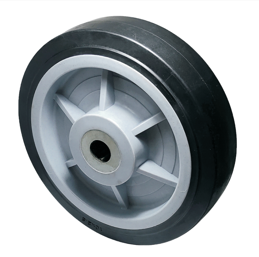 8 10 12 inch Rubber Wheels for hand trucks & dollies Flat Free Wheel