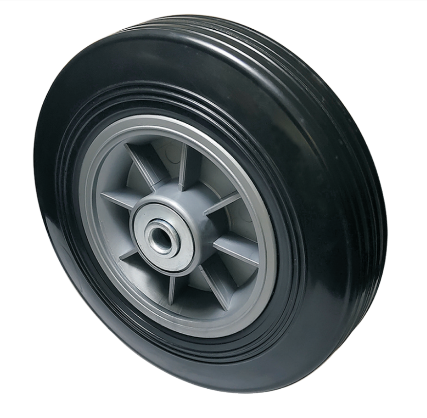 8 10 12 inch Rubber Wheels for hand trucks & dollies Flat Free Wheel