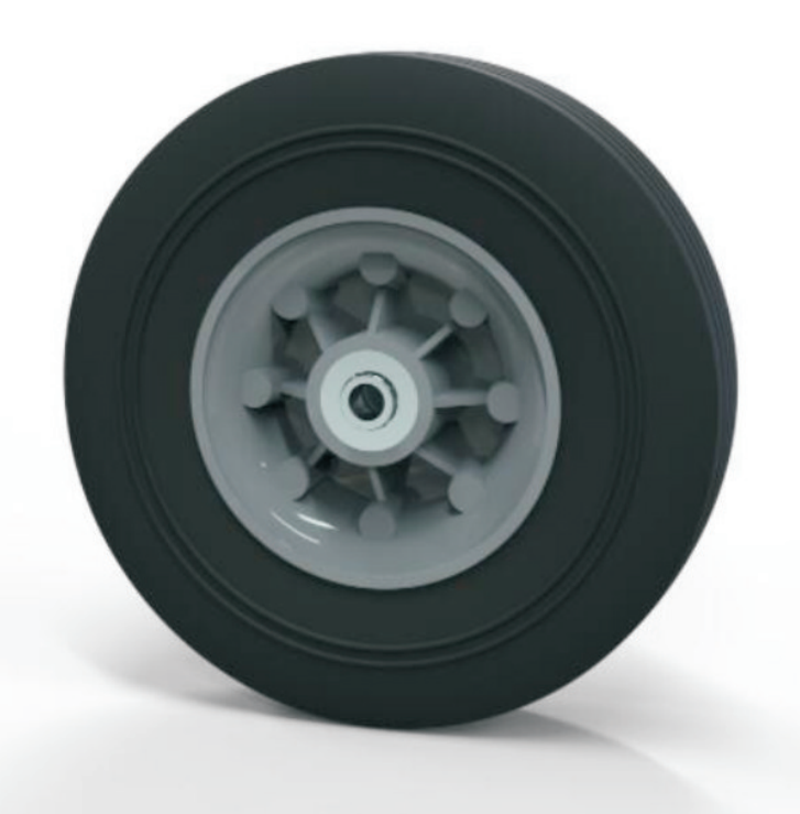 8 10 12 inch Rubber Wheels for hand trucks & dollies Flat Free Wheel