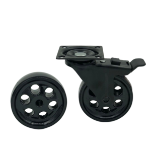 SQ 75mm 3inch replacement removable furniture stem swivel PU caster wheel for office chair