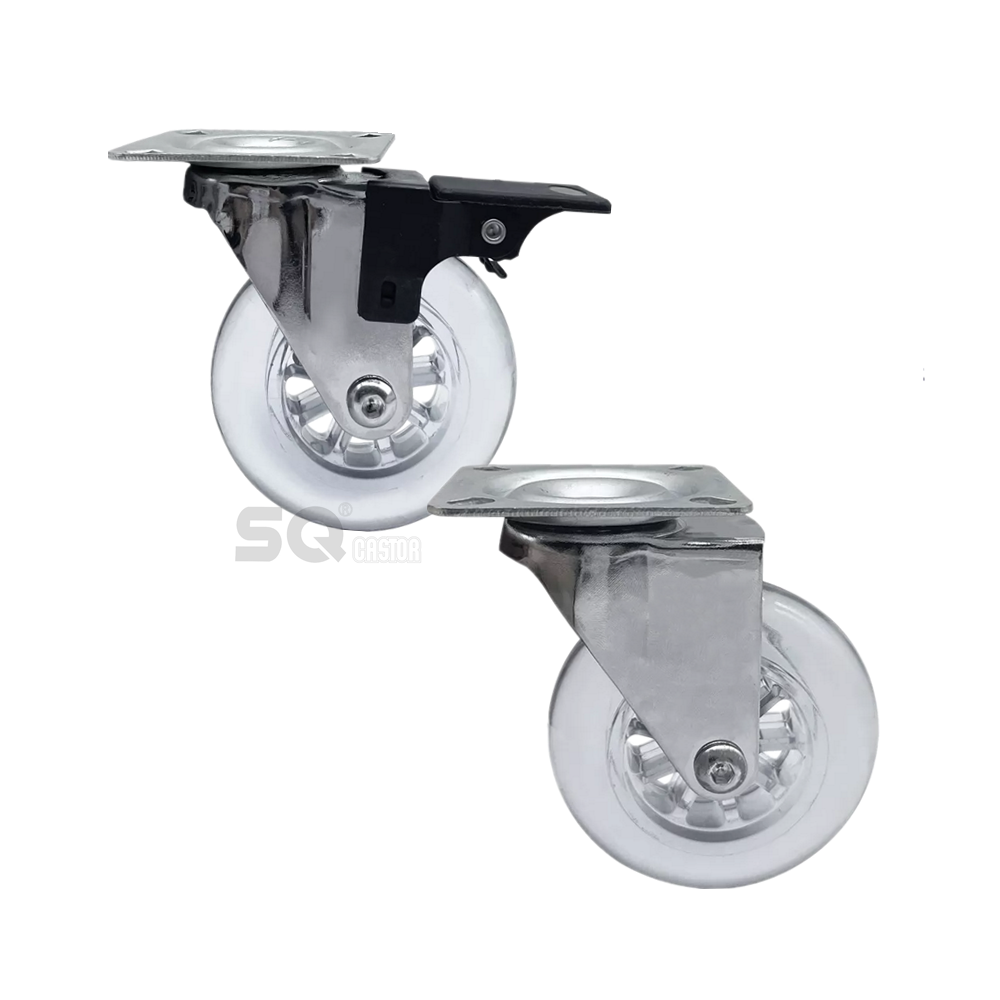 1.5 inch 2 inch 40mm 50mm furniture Caster Wheels  PP swivel threaded threaded stem casters for office chair