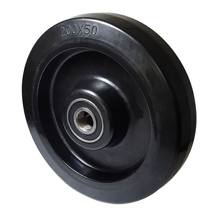 SQ Castor Manufacturer Wheels and Castors Blue Rubber Tyre on Polyamide Wheel Rim