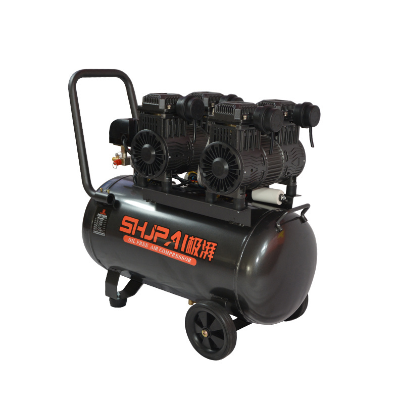 Powerful Engine Oil Free 2 Cylinder Air Compressor Portable Pump Head Air Compressor