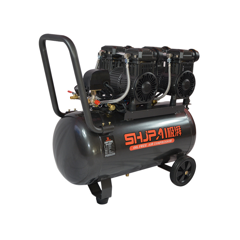 Powerful Engine Oil Free 2 Cylinder Air Compressor Portable Pump Head Air Compressor