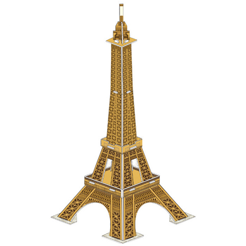 Eiffel Tower Model Large Paper Toy Puzzle 3D Jigsaw Promotion Toy