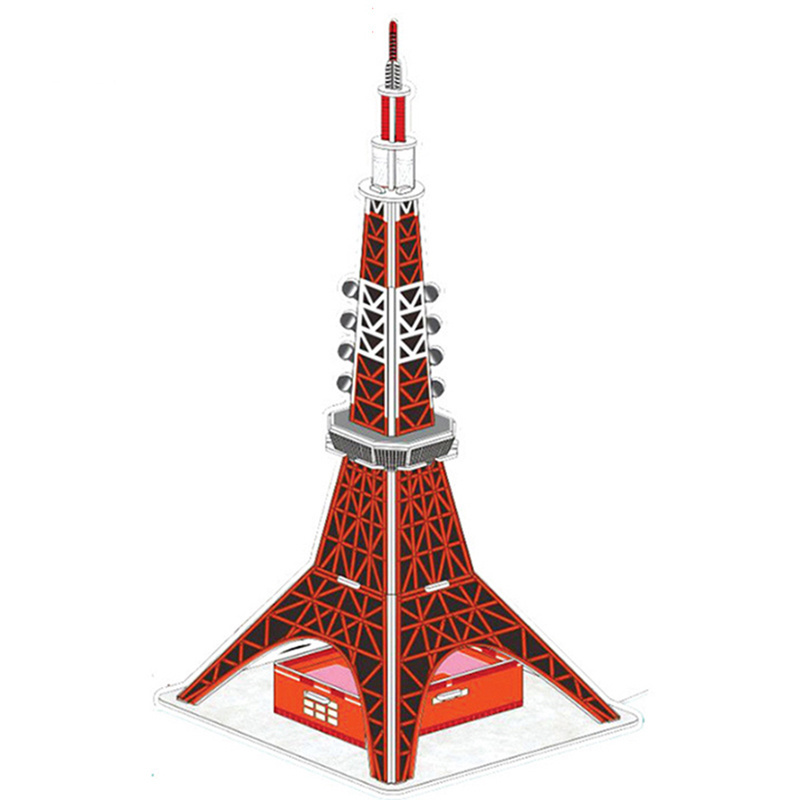 Eiffel Tower Model Large Paper Toy Puzzle 3D Jigsaw Promotion Toy