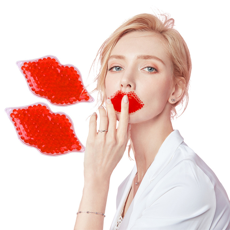 Reusable hot and cold lip gel ice packs Lip Filler Ice Packs Lip Ice Pack Lip Shaped Ice Pack