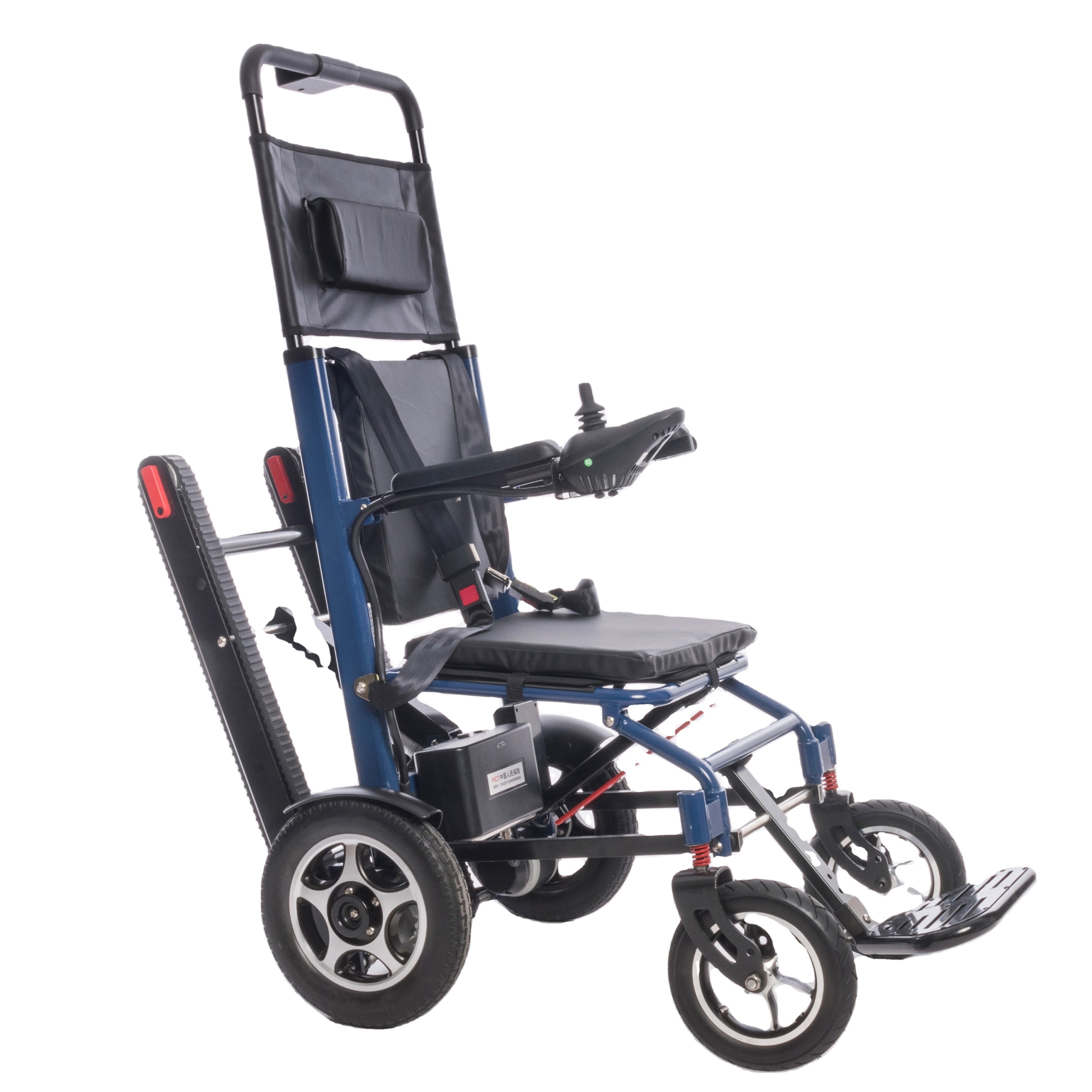 Stair climber's wheelchair stretcher for disabled elderly people to go up and down stairs