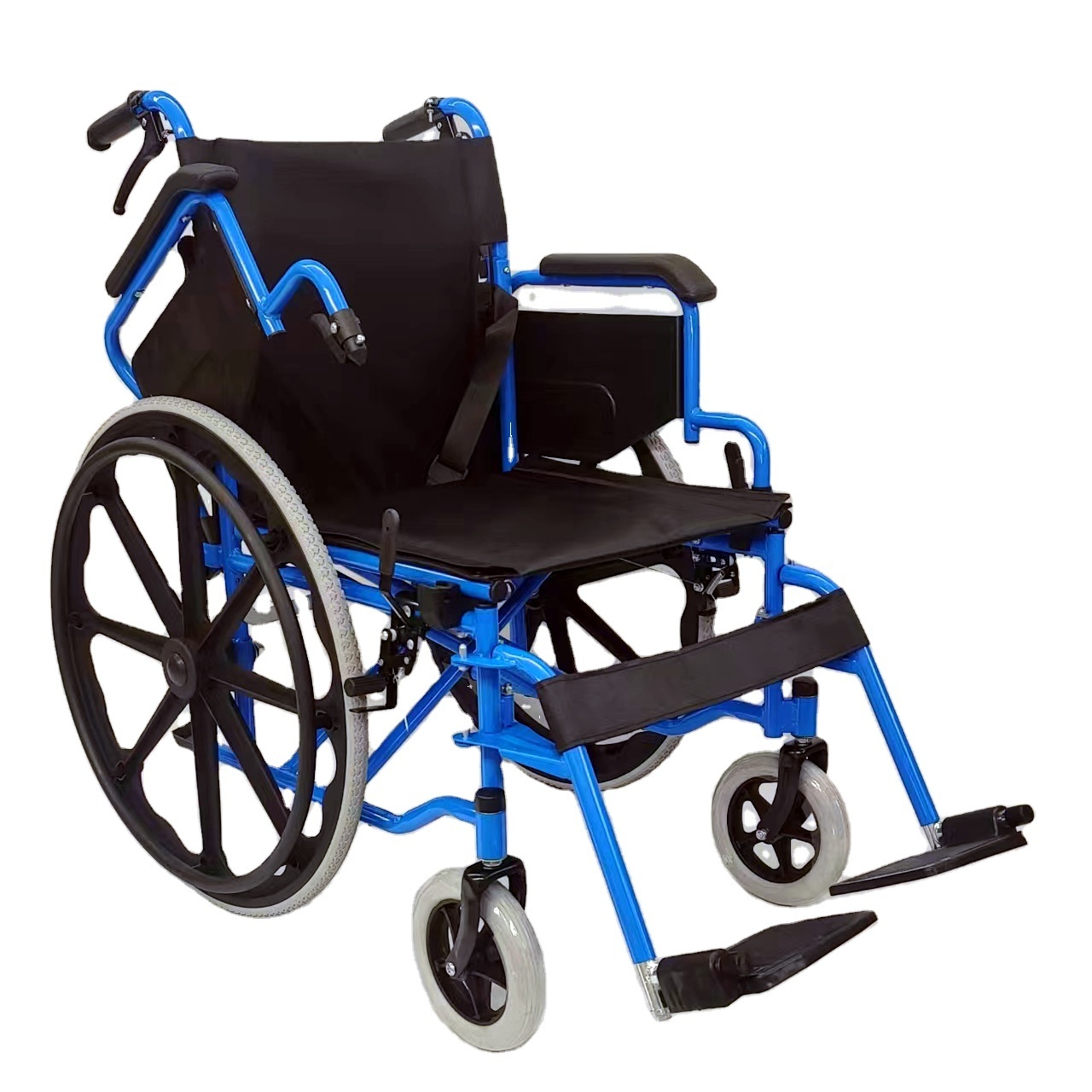 Factory Medical Steel Frame Wheelchair Foldable And Lightweight Wheel Chair Elderly Care Products