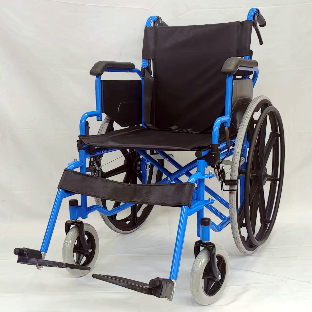 Factory Medical Steel Frame Wheelchair Foldable And Lightweight Wheel Chair Elderly Care Products