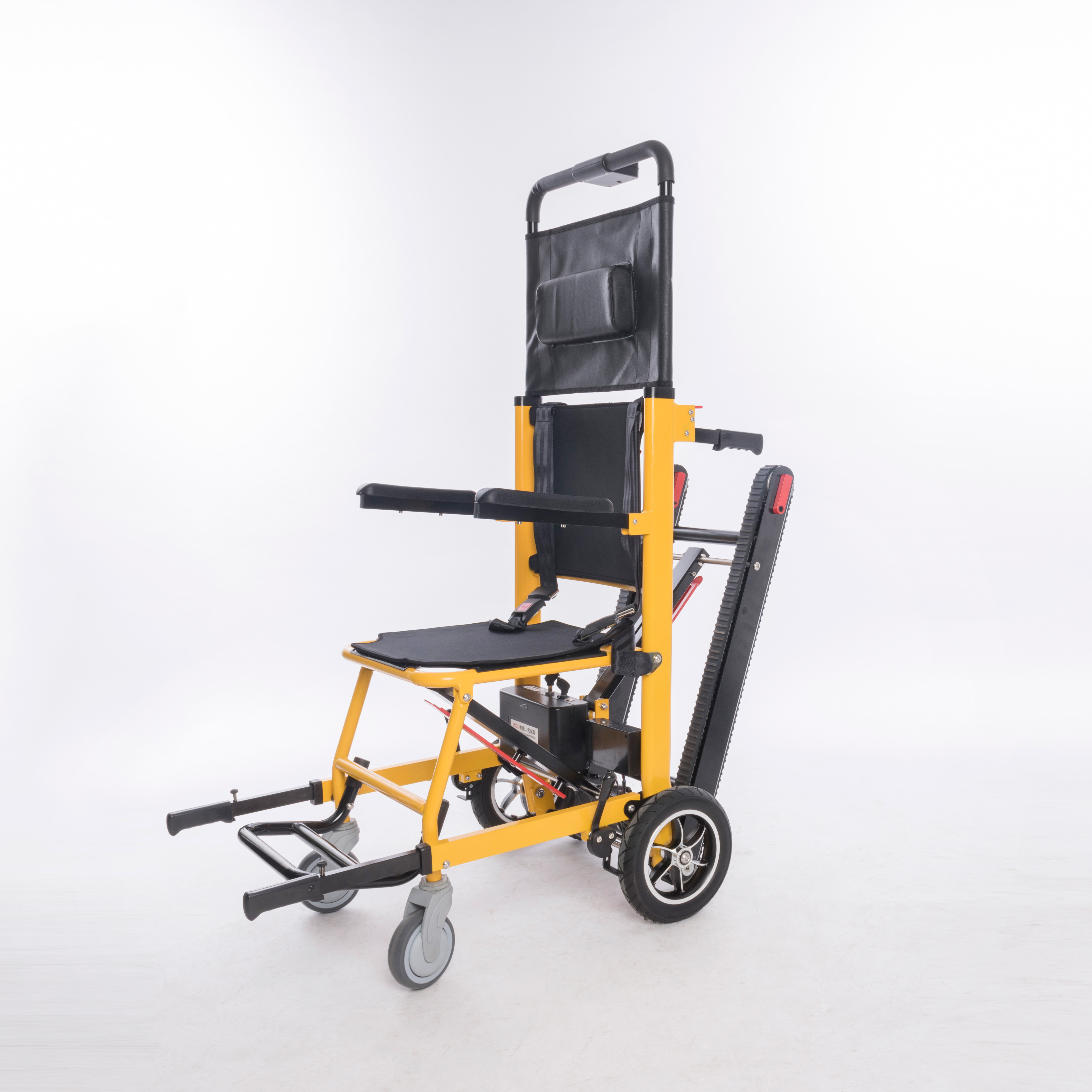 Economical and convenient electric stair climbing wheelchair stretcher with intelligent electromagnetic control system