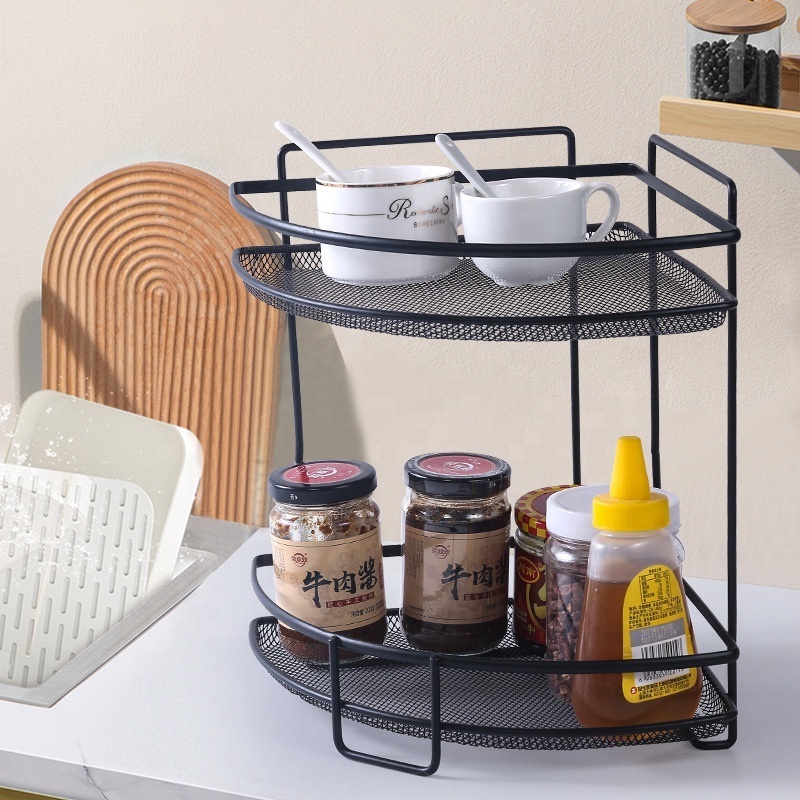 Metal Bathroom kitchen Storage Rack Corner Shower Caddy Suction Cup Bathroom Rack Shelf